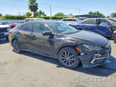 Czwarte zdjęcie samochodu z boku: 2020 HONDA CIVIC EXL VIN:19XFC1F73LE218411 - miniatura