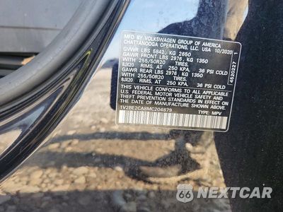 Zdjęcie 13 z 13 samochodu: 2021 VOLKSWAGEN ATLAS CROSS SPORT SEL VIN:1V2BE2CA8MC204879 - miniatura