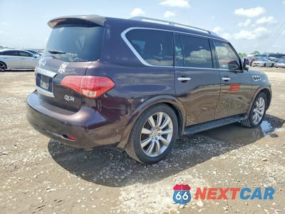 Trzecie zdjęcie samochodu z tyłu: 2013 INFINITI QX56 BASE VIN:JN8AZ2ND8D9730214 - miniatura