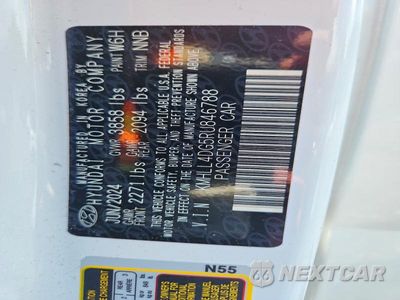 Zdjęcie 13 z 13 samochodu: 2024 HYUNDAI ELANTRA SE VIN:KMHLL4DG5RU846788 - miniatura