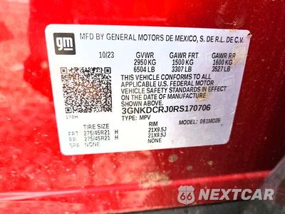Zdjęcie 13 z 13 samochodu: 2024 CHEVROLET BLAZER RS VIN:3GNKDCRJ0RS170706 - miniatura