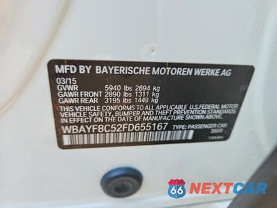 Zdjęcie 12 z 12 samochodu: 2015 BMW 750 LXI VIN:WBAYF8C52FD655167 - miniatura