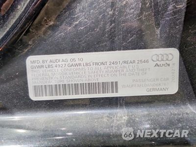 Zdjęcie 12 z 12 samochodu: 2010 AUDI A4 PREMIUM PLUS VIN:WAUFFAFL0AN068767 - miniatura
