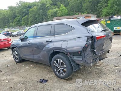 Drugie zdjęcie samochodu z przodu: 2021 TOYOTA HIGHLANDER HYBRID XLE VIN:5TDGBRCH4MS530165 - miniatura