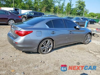 Trzecie zdjęcie samochodu z tyłu: 2015 INFINITI Q50 SPORT VIN:JN1BV7ARXFM392912 - miniatura