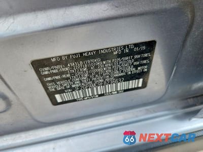 Zdjęcie 14 z 14 samochodu: 2015 SUBARU XV CROSSTREK 2.0 LIMITED VIN:JF2GPAMC9F8236632 - miniatura