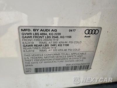 Zdjęcie 13 z 13 samochodu: 2018 AUDI Q3 PREMIUM PLUS VIN:WA1JCCFS0JR003722 - miniatura