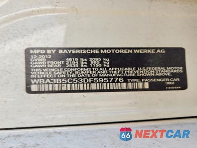 Zdjęcie 12 z 12 samochodu: 2013 BMW 328 XI SULEV VIN:WBA3B5C53DF595776 - miniatura