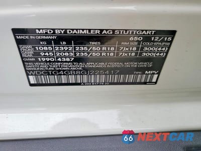 Zdjęcie 13 z 13 samochodu: 2016 MERCEDES-BENZ GLA 250 4MATIC VIN:WDCTG4GB8GJ225417 - miniatura