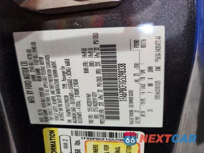 Zdjęcie 12 z 12 samochodu: 2016 FORD MUSTANG GT VIN:1FA6P8CF1G5298338 - miniatura