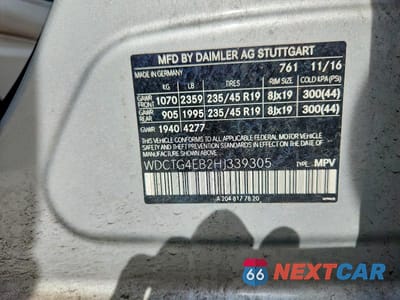 Zdjęcie 12 z 12 samochodu: 2017 MERCEDES-BENZ GLA 250 VIN:WDCTG4EB2HJ339305 - miniatura