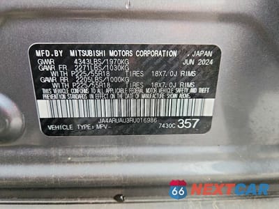 Zdjęcie 13 z 13 samochodu: 2024 MITSUBISHI OUTLANDER SPORT S/SE VIN:JA4ARUAU3RU016986 - miniatura