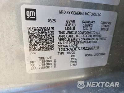 Zdjęcie 12 z 12 samochodu: 2025 CHEVROLET SILVERADO C1500 CUSTOM VIN:1GCPABEK2SZ260710 - miniatura