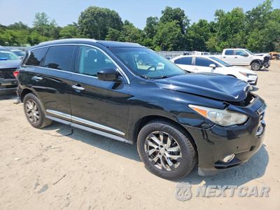 Czwarte zdjęcie samochodu z boku: 2013 INFINITI JX35 BASE VIN:5N1AL0MM5DC314719 - miniatura