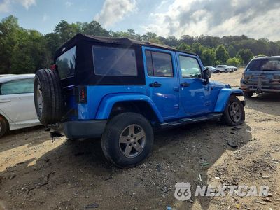 Trzecie zdjęcie samochodu z tyłu: 2015 JEEP WRANGLER UNLIMITED SPORT VIN:1C4BJWDGXFL625044 - miniatura