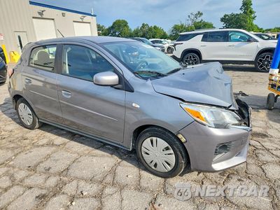 Czwarte zdjęcie samochodu z boku: 2022 MITSUBISHI MIRAGE ES VIN:ML32AUHJ9NH007583 - miniatura