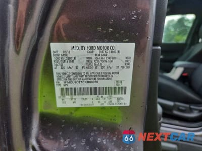 Zdjęcie 13 z 13 samochodu: 2012 FORD ESCAPE XLT VIN:1FMCU9D77CKB89070 - miniatura