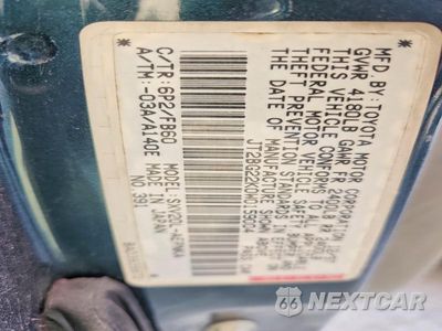 Zdjęcie 12 z 12 samochodu: 1998 TOYOTA CAMRY LE VIN:JT2BG22K0W0159004 - miniatura