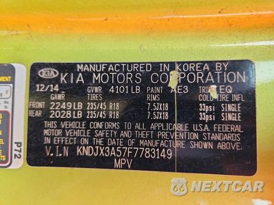 Zdjęcie 12 z 12 samochodu: 2015 KIA SOUL ! VIN:KNDJX3A57F7783149 - miniatura