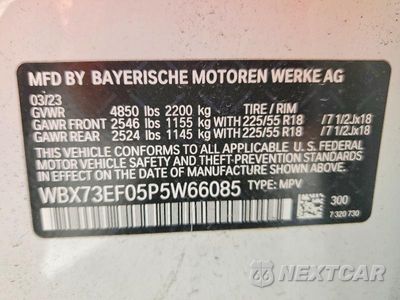 Zdjęcie 13 z 13 samochodu: 2023 BMW X1 VIN:WBX73EF05P5W66085 - miniatura