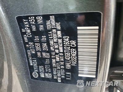 Zdjęcie 12 z 12 samochodu: 2026 HYUNDAI ELANTRA SE VIN:KMHLL4DG6TU216043 - miniatura