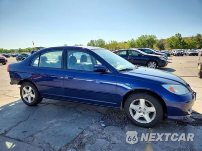 Czwarte zdjęcie samochodu z boku: 2005 HONDA CIVIC EX VIN:1HGES26775L006983 - miniatura