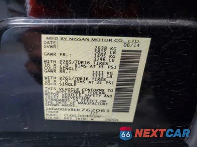 Zdjęcie 12 z 12 samochodu: 2014 NISSAN FRONTIER S VIN:1N6AD0EV8EN762061 - miniatura