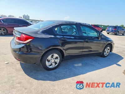 Trzecie zdjęcie samochodu z tyłu: 2013 HONDA CIVIC LX VIN:2HGFB2F57DH510576 - miniatura