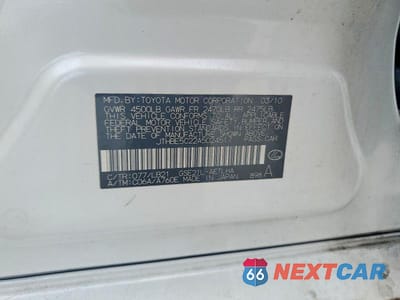 Zdjęcie 13 z 13 samochodu: 2010 LEXUS IS 350 VIN:JTHBE5C22A5024517 - miniatura