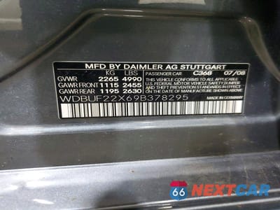 Zdjęcie 12 z 12 samochodu: 2009 MERCEDES-BENZ E 320 CDI VIN:WDBUF22X69B378295 - miniatura
