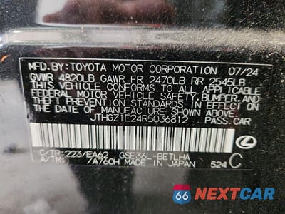 Zdjęcie 13 z 13 samochodu: 2024 LEXUS IS 350 F SPORT VIN:JTHGZ1E24R5036812 - miniatura