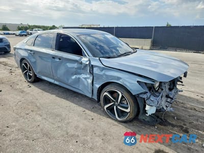 Czwarte zdjęcie samochodu z boku: 2022 HONDA ACCORD SPORT VIN:1HGCV1F34NA034564 - miniatura