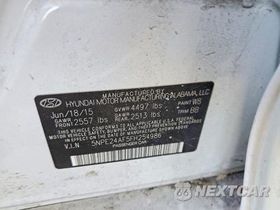 Zdjęcie 12 z 12 samochodu: 2015 HYUNDAI SONATA SE VIN:5NPE24AF5FH254986 - miniatura