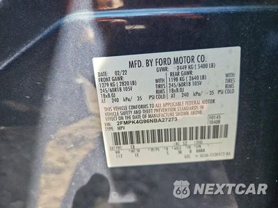Zdjęcie 14 z 14 samochodu: 2022 FORD EDGE SE VIN:2FMPK4G96NBA27273 - miniatura