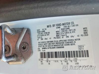 Zdjęcie 13 z 13 samochodu: 2019 FORD TRANSIT CONNECT XL VIN:NM0LS7E20K1388898 - miniatura
