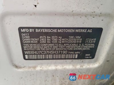 Zdjęcie 13 z 13 samochodu: 2017 BMW X1 SDRIVE28I VIN:WBXHU7C37H5H37190 - miniatura