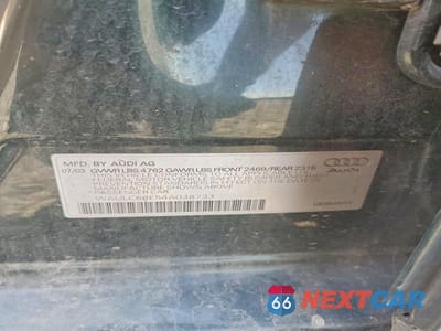 Zdjęcie 12 z 12 samochodu: 2004 AUDI A4 1.8T QUATTRO VIN:WAULC68E54A038733 - miniatura
