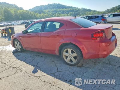 Drugie zdjęcie samochodu z przodu: 2012 DODGE AVENGER SXT VIN:1C3CDZCB8CN142370 - miniatura