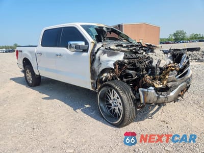 Czwarte zdjęcie samochodu z boku: 2021 FORD F150 SUPERCREW VIN:1FTFW1E54MKE52532 - miniatura