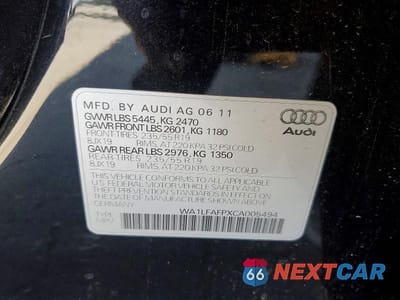 Zdjęcie 12 z 12 samochodu: 2012 AUDI Q5 PREMIUM PLUS VIN:WA1LFAFPXCA005494 - miniatura