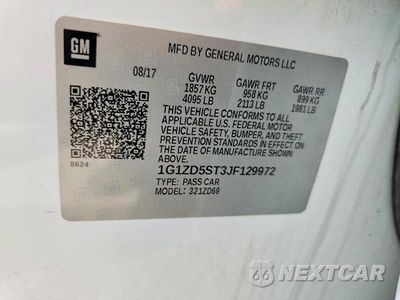 Zdjęcie 13 z 13 samochodu: 2018 CHEVROLET MALIBU LT VIN:1G1ZD5ST3JF129972 - miniatura