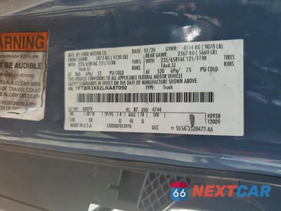Zdjęcie 12 z 12 samochodu: 2020 FORD TRANSIT 250 DELIVERY VAN VIN:1FTBR3X82LKA87050 - miniatura
