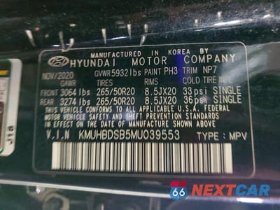 Zdjęcie 13 z 13 samochodu: 2021 GENESIS GV80 2.5T VIN:KMUHBDSB5MU039553 - miniatura