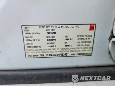 Zdjęcie 13 z 13 samochodu: 2017 TESLA MODEL S VIN:5YJSA1E28HF183831 - miniatura