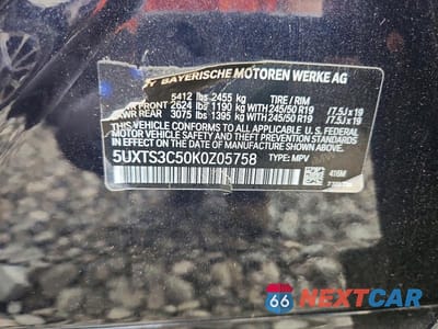 Zdjęcie 14 z 14 samochodu: 2019 BMW X3 XDRIVEM40I VIN:5UXTS3C50K0Z05758 - miniatura