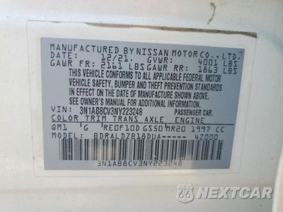 Zdjęcie 13 z 13 samochodu: 2022 NISSAN SENTRA SV VIN:3N1AB8CV3NY223248 - miniatura