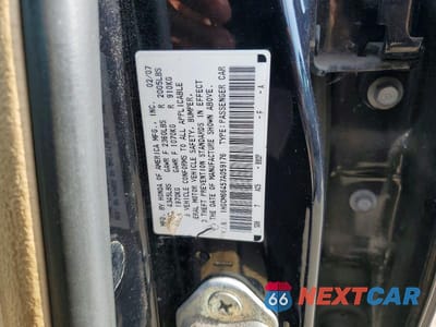 Zdjęcie 12 z 12 samochodu: 2007 HONDA ACCORD SE VIN:1HGCM66457A059176 - miniatura