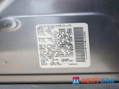 Zdjęcie 14 z 14 samochodu: 2020 NISSAN ROGUE SV VIN:JN8AT2MT5LW042312 - miniatura