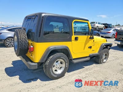 Trzecie zdjęcie samochodu z tyłu: 2001 JEEP WRANGLER / TJ SPORT VIN:1J4FA49S51P315902 - miniatura