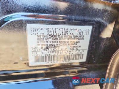 Zdjęcie 13 z 13 samochodu: 2023 NISSAN SENTRA SV VIN:3N1AB8CV0PY284091 - miniatura